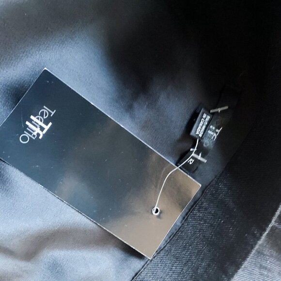 NWT Vintage Teenflo Black Wool Lurex Chiffon Sequin Classic Black Dress… - Picture 8 of 8